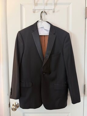 Men's Black Single-Button Blazer - Classic Formal Jacket. Slim fit JOSEPH A BANK